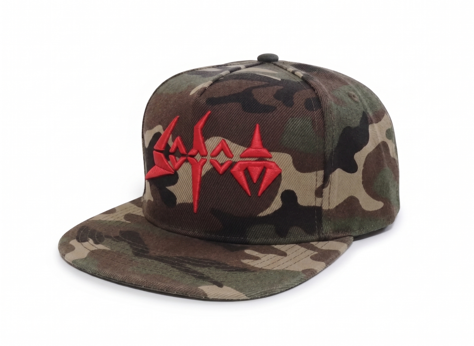 Gorra Sodom Logo Bordado 3D (Curva y Plana Camuflaje) - Imagen 2