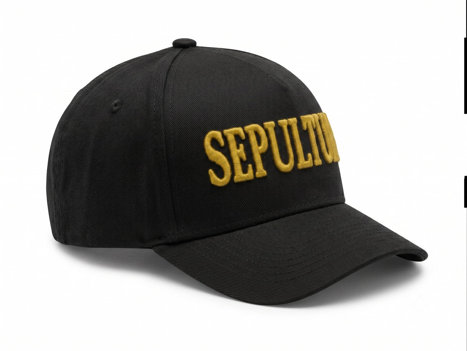 Gorra Sepultura Logo Bordado 3D (Dos Colores) - Imagen 3