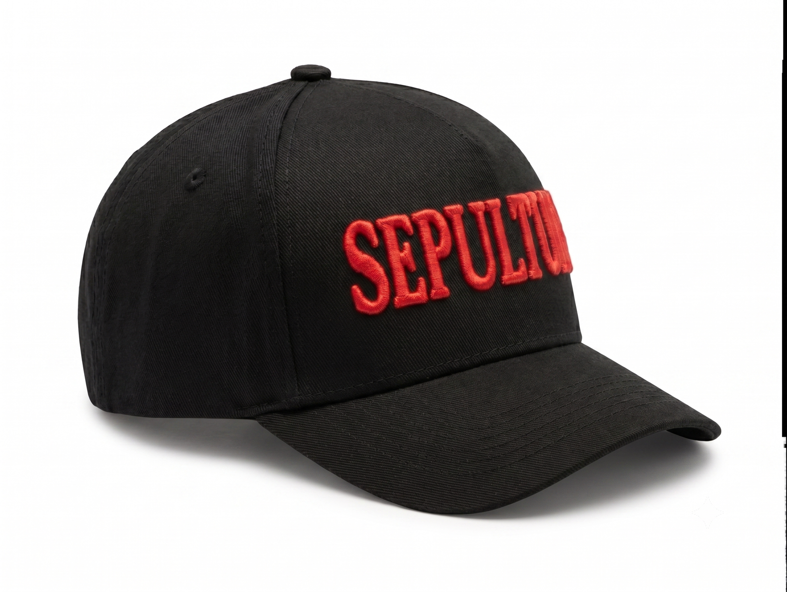 Gorra Sepultura Logo Bordado 3D (Dos Colores) - Imagen 6